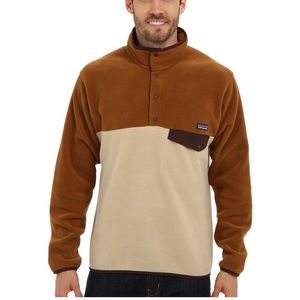 Patagonia Cream/Tan Synchilla Snap Pullover